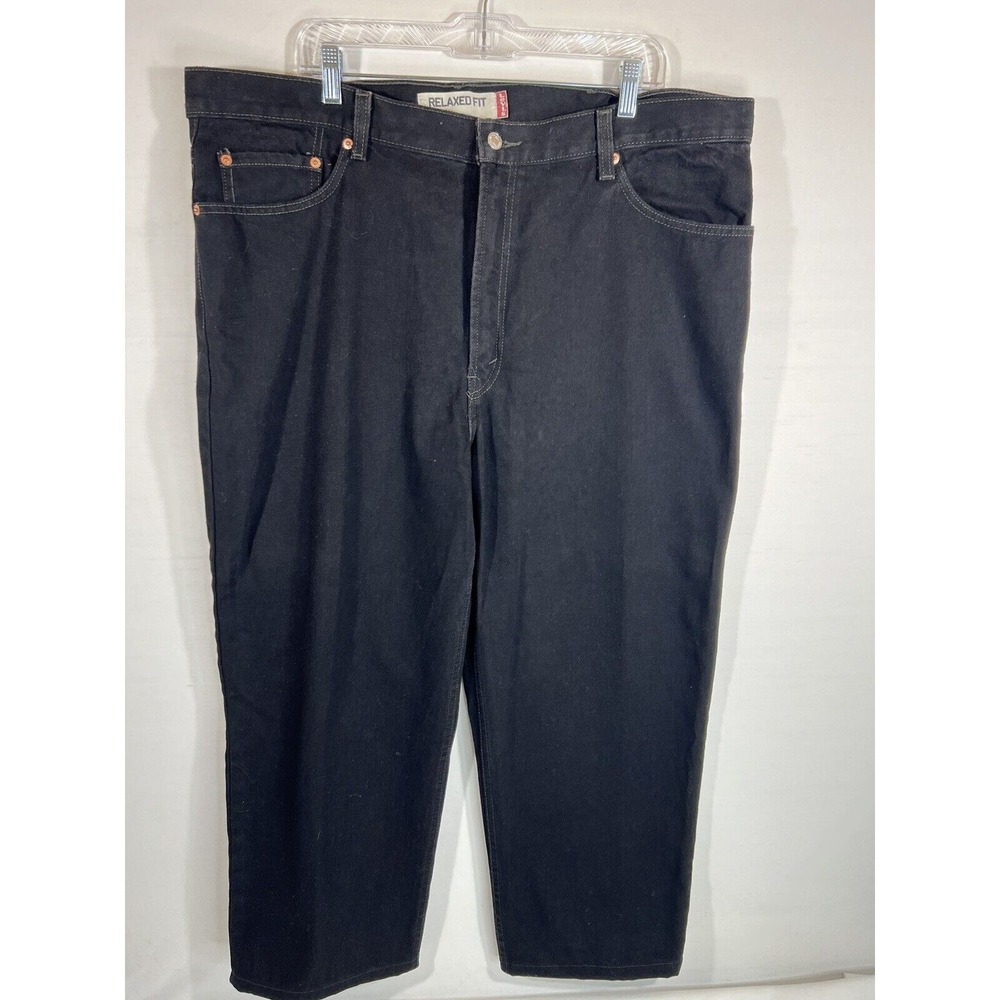 Levis 550‎ Jeans Mens 42x30 Faded Black Relaxed Fit Denim Classic